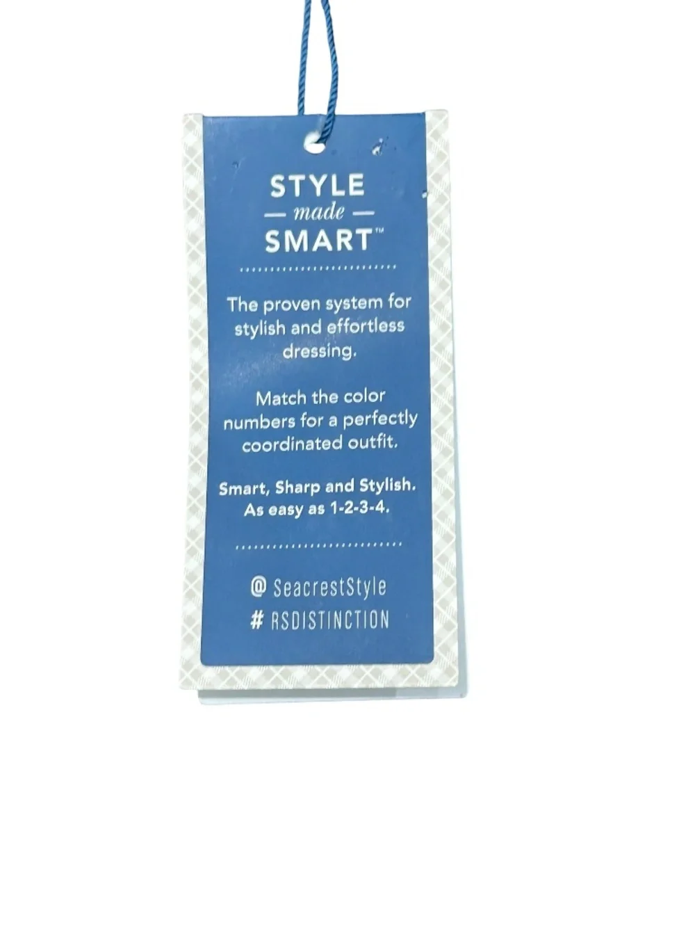 NWT Ryan Seacrest Modern Fit Slacks Plaid pants in blue size 32x32 32 x 30